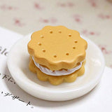 BARMI 3Pcs Biscuits Design Miniature Food Models Dollhouse Scenery Decor Kids Toy,Perfect DIY Dollhouse Toy Gift Set