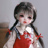 MEESock BJD Doll 1/6 Sweet Girly Style SD Dolls Full Set 10.74 Inch Ball Jointed Doll, with Clothes Shoes Wig Makeup, Makeup Dressup Humanoid Doll