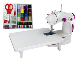 Sew Mighty, The Original Portable Sewing Machines – Perfect for Kids, Travel, Quick Repairs & Small Projects – Dual-Speed, Battery & AC Power, Foot Pedal Controller & More (With Sewing Kit)