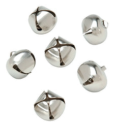 Darice 1099-21 30-Piece Bells, 3/4-Inch, Silver
