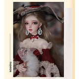 Y&D Princess BJD Doll 1/3 63.5cm SD Ball Joint Doll Gifts for Girl with Full Set Clothes Shoes Socks Wig Hat Eyes DIY Doll Best, 100% Handmade Doll