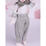 MEESock British Style BJD Doll Clothes Full Set, Coat + Grey Pants + Hat for 1/4 1/6 BJD Dolls Costume Accessories (Does Not Contain Doll),1/6