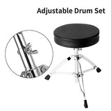 22inch 5 Piece Adults Drum Set, Les Ailes de la Voix Complete Full Size Adult¡¯s Drum Set Cymbal Child Kit with Stool Sticks Red