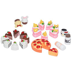 AMOBESTER Dollhouse Play Food Cakes Dessert Miniature Pretend Play Mini Kitchen Food for Kids