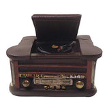 F Fityle Dolls House Accessories,1/12 Miniature Dollhouse Phonograph Record Player Decoration, Doll Furniture Accessory