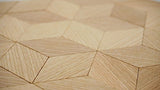 2.3"x1.34" Wood Diamond Shape Unfinished Wood Mosaic Tile - 30 pcs