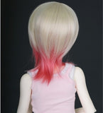 (17.5-19CM) BJD Doll Hair Wig 8-9" 1/4 MSD DZ DOD LUTS Short Hair / 2 Colors Mixed / FA52