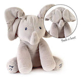 GUND BABY ANIMATED FLAPPY THE ELEPHANT PLUSH TOY with "IF ANIMALS KISSED GOODNIGHT" Book, For Birthdays , Holidays And Baby Showers. Great For Babies And Toddler Toys. Gift set bundle by Rimon