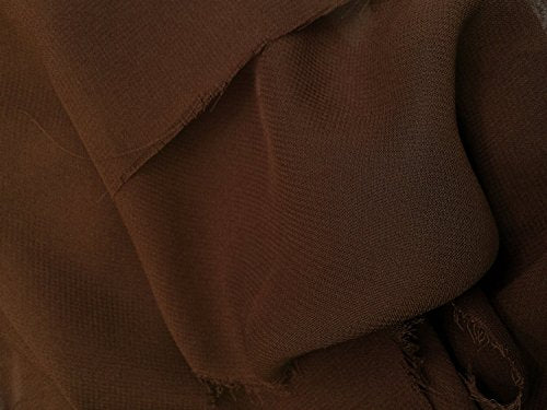 Chiffon Brown 58 Inch Fabric By the Yard