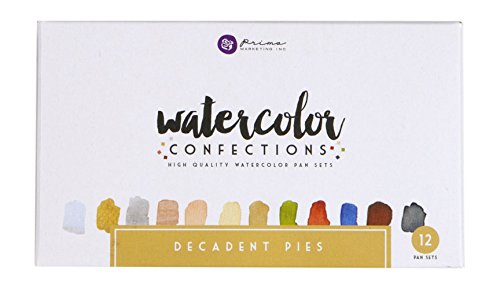 Prima Marketing 584276  Watercolor Confections: Decadent Pies