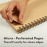 Pasler 9X12" Toned tan Sketch Pad, 2 Pack,100 Sheets (86lb./128gsm), Spiral Bound Artist Sketch Book, Acid Free Drawing Paper (2 Pack)