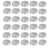 KKDAO 1 oz 30 Pack Aluminum Tin Cans Empty Containers Screw Top Round Metal Cans with Screw Lids for Cosmetic,Candle,Spices, Candy, Coffee Beans, DIY, Earrings, Rings, Tea or Gift