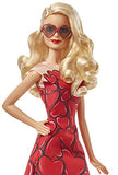 Barbie Collector: Celebration Doll with Blonde Hair, 11.5-Inch, with Customizable Packaging, Wearing Red Heart Dress and Sunglasses, Makes A Great Gift for 6 Year Olds and Up