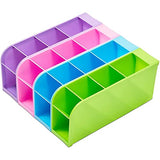 Caddy Holder with 16 Compartments for Classroom Supplies (4 Pack)