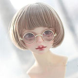 NINA NUGROHO 1/3 1/4 1/6 Uncle BJD SD DD Doll Accessories Gold Retro Round Glasses Show Real Doll Styling Dress Up Dollhouse DIY Mini Cute Accessories (Color : 2, Size : 1-3 Uncle)