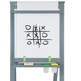 Artist EZ Easel by Little Partners | Two Sided A-Frame Paint Easel, Chalk Board and Dry Erase White Board – with Paper Roll and Eraser - Art Station & Educational Tool for Toddlers (Earl Grey)
