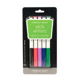 Slick Writer Marker Set by American Crafts | 5-piece fine point markers in assorted colors