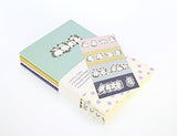 Miliko A5 Kitty Series Softcover Notebook/Journal/Diary Set-8.27 Inches x 5.67 Inches, 4 Unique Designed Notebooks per Pack