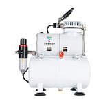 T TOGUSH Air Tank Compressor with Gravity Airbrush and Siphon Airbrush 15 Color Acrylic Paint Artist Set for Model Coloring Hobby Craft DIY Painting