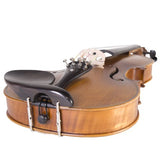 Cecilio CVN-500 Solidwood Ebony Fitted Violin with D'Addario Prelude Strings, Size 1/2