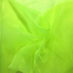 Sheer Organza Fabric for Fashion, Crafts, Decorations 58 FWD (NEON Green)
