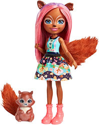 Enchantimals Sancha Squirrel Doll (6-in) and Stumper Animal Figure [Amazon Exclusive]