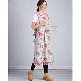 Simplicity Misses' Wraparound Apron Packet, Code 9312 Sewing Pattern, Sizes XS-XL, White