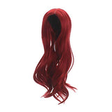 1/8 bjd Doll Wig Heat Resistant Fiber Long Wave Curly Metallic Color Doll Hair BJD SD Doll Wig
