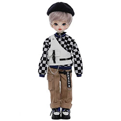LiFDTC Handsome Boy 1/6 BJD Doll 29.5 cm 11.6 Inch Ball Jointed Dolls Action Full Set Figure SD Doll with Clothes Wig Socks Shoes Accessories