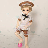 N Clothes 1/6 Doll Body Girl Or Boy Doll The Navy Style with The Hat for The YoN Body Littlefee YF6-83 Doll Accessories YF6 to 83 C Style 6 Points Body