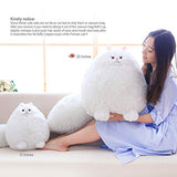 Winsterch Fluffy Giant Cat Stuffed Animal Toy White Plush Cat Toy Kids Gift Baby Doll,20 Inches