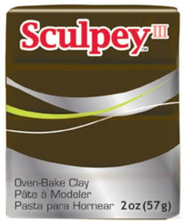 Sculpey III Polymer Clay 2 Ounces-Suede Brown