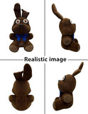 VNKVTL Chocolate Bonnie Plush Birthday Gift for Kids, Bonnie Plushie with Soft and Comfortable Cotton, Decor Toy Bonnie Plushie, Bonnie Bear Plush Toy for All Ages, 7 Inch Game Plush.