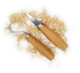 Wood Carving Hook Knife and sloyd Knife for Carving/Whittling/roughing - for Carving Spoons, Bowls, kuska, and Cups. Right Handed- Great for Beginners and Professionals - Crooked Knife