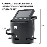 KODAK SCANZA Digital Film & Slide Scanner - Converts 35mm, 126, 110, Super 8 & 8mm Film Negatives & Slides to JPEG - Includes Large Tilt-Up 3.5" LCD, Easy-Load Film Inserts, Adapters & More