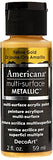 DecoArt Americana Multi-Surface Metallic Paint, 2-Ounce, Yellow Gold