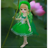 ZDLZDG 1/6 BJD Doll 27.5cm Ball Jointed Doll Full Set with Clothes and Wig Wing Accessories, Handmade Resin SD Doll