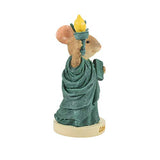 Enesco Tails with Heart Americana Statue of Liberty Mouse Figurine, 2.52 in H, Multicolor