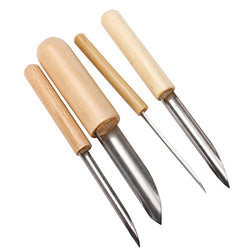 BQLZR Semi Round Hole Cutters Pottery Clay Ceramic Tools for Drilling &Sculpture Pack of 4