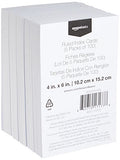 AmazonBasics 4 x 6-Inch Ruled White Index Cards, 500-Count
