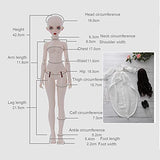 Y&D BJD Doll 1/4 SD Dolls 16.7 Inch 42.5cm Ball Jointed Doll Anime Cartoon DIY Toys Full Set with Clothes Shoes Wig Hair Makeup Headband for Girls Birthday Gifts