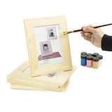 Unfinished Solid Wood Photo Picture Frames 5x7 Inch Ready To Paint for DIY Projects Set of 5