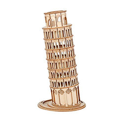 RoWood 3D Wooden Puzzles for Adults, DIY Kits Gift for Adults & Teens - Leaning Tower of Pisa (137 PCS)