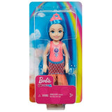 Barbie Dreamtopia Chelsea Sprite Doll, 7-inch, with Blue Hair Wearing Fashion and Accessories, Multi (GJJ94)