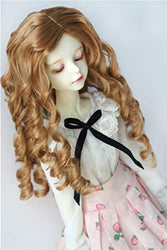 BJD Wigs JD285 Long Blond Princess Wave Synthetic Mohair Doll Wigs YOSD MSD SD BJD Doll Accessories (7-8inch)