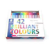 Staedtler Color Pen Set, 334C42 Set of 42 Assorted Colors (Triplus Fineliner Pens)