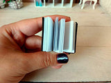 Miniature Book, Realistic Leather Diary 1:6 scale. Dollhouse Library Keychain