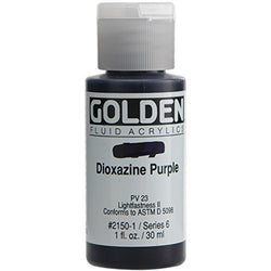 Golden Fluid Acrylic Paint 1 Ounce-Dioxazine Purple