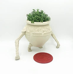 3D Printed Pot Boy Iron Fist Alexander Mini Succulent Planter Paintable Figure with Lid (Small)