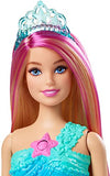 Barbie Dreamtopia Twinkle Lights Mermaid Doll (12 in, Blonde) with Water-Activated Light-Up Feature and Pink-Streaked Hair, Gift for 3 to 7 Year Olds